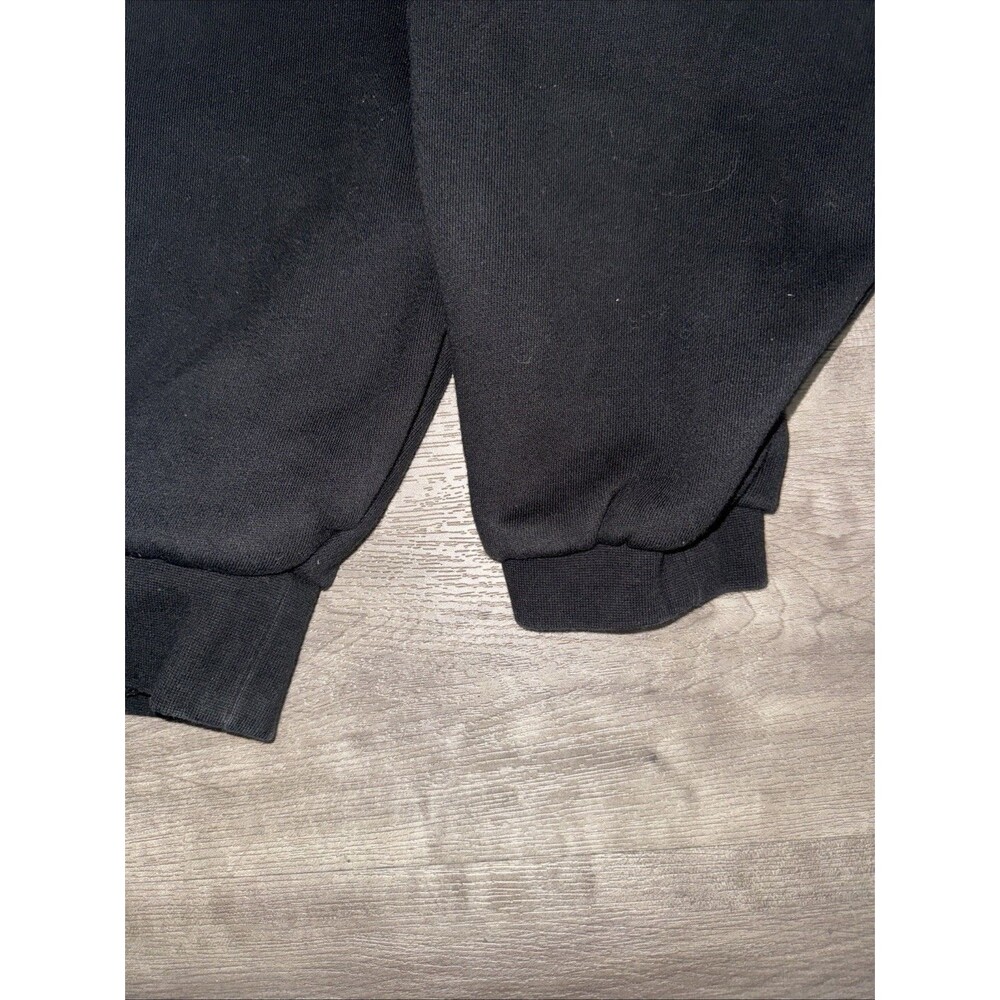 Fear Of God Essentials Hoodie Size Small Jet Black Rubber Patch Logo - Picture 5 of 7